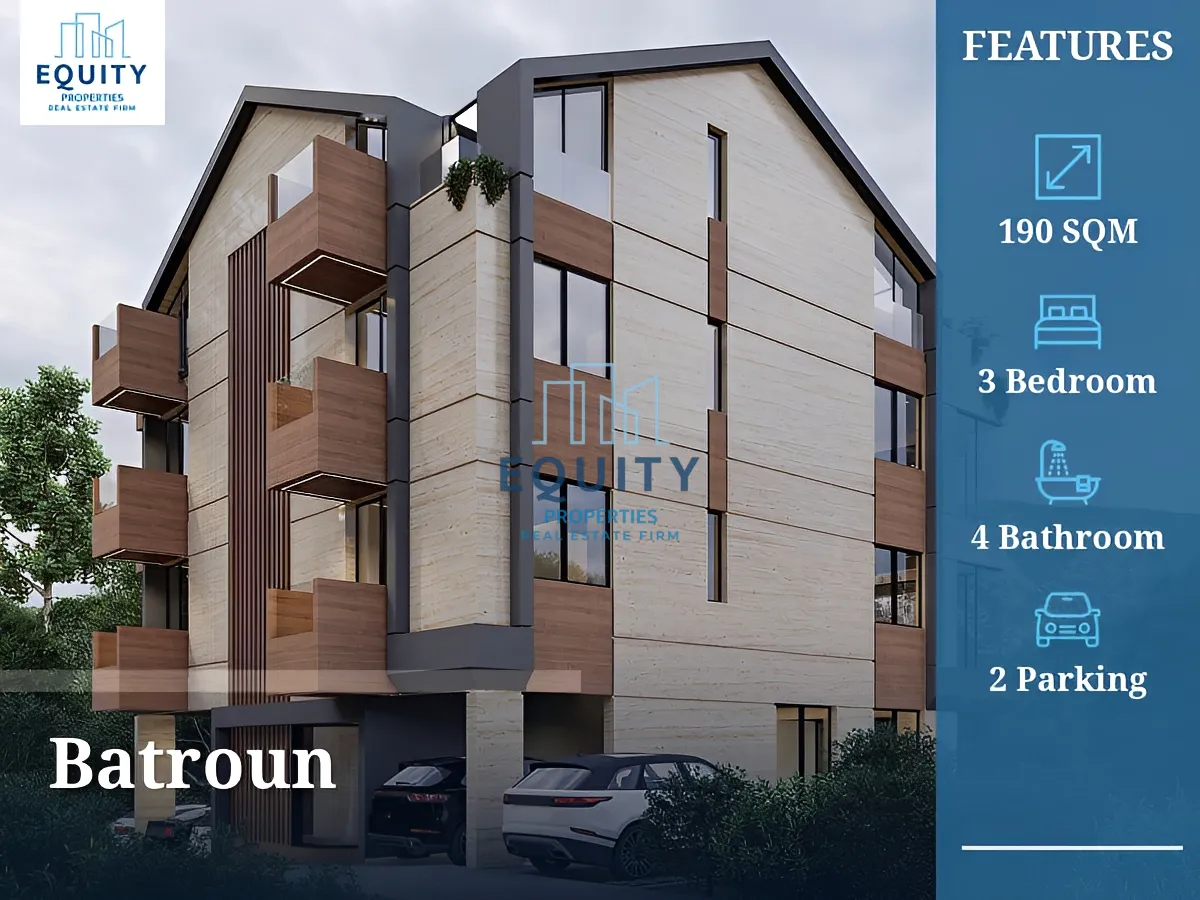 Apartment for sale in Batroun - 3 bed, 4 bath