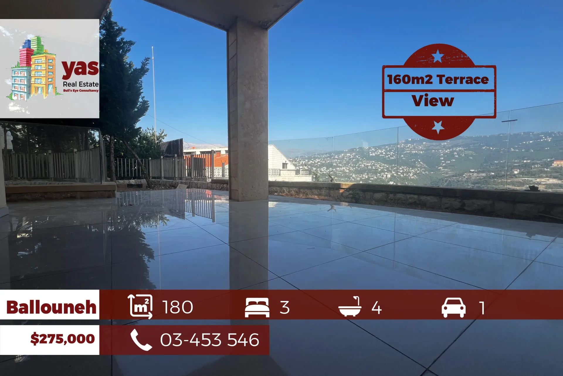 Apartment for Sale in Ballouneh