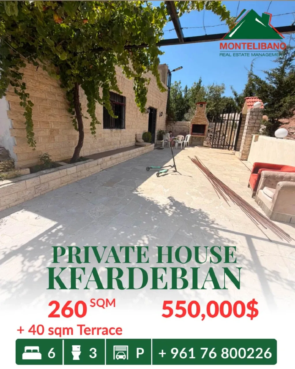 Apartment for sale in Kfardebian, Lebanon - 6 bed, 3 bath
