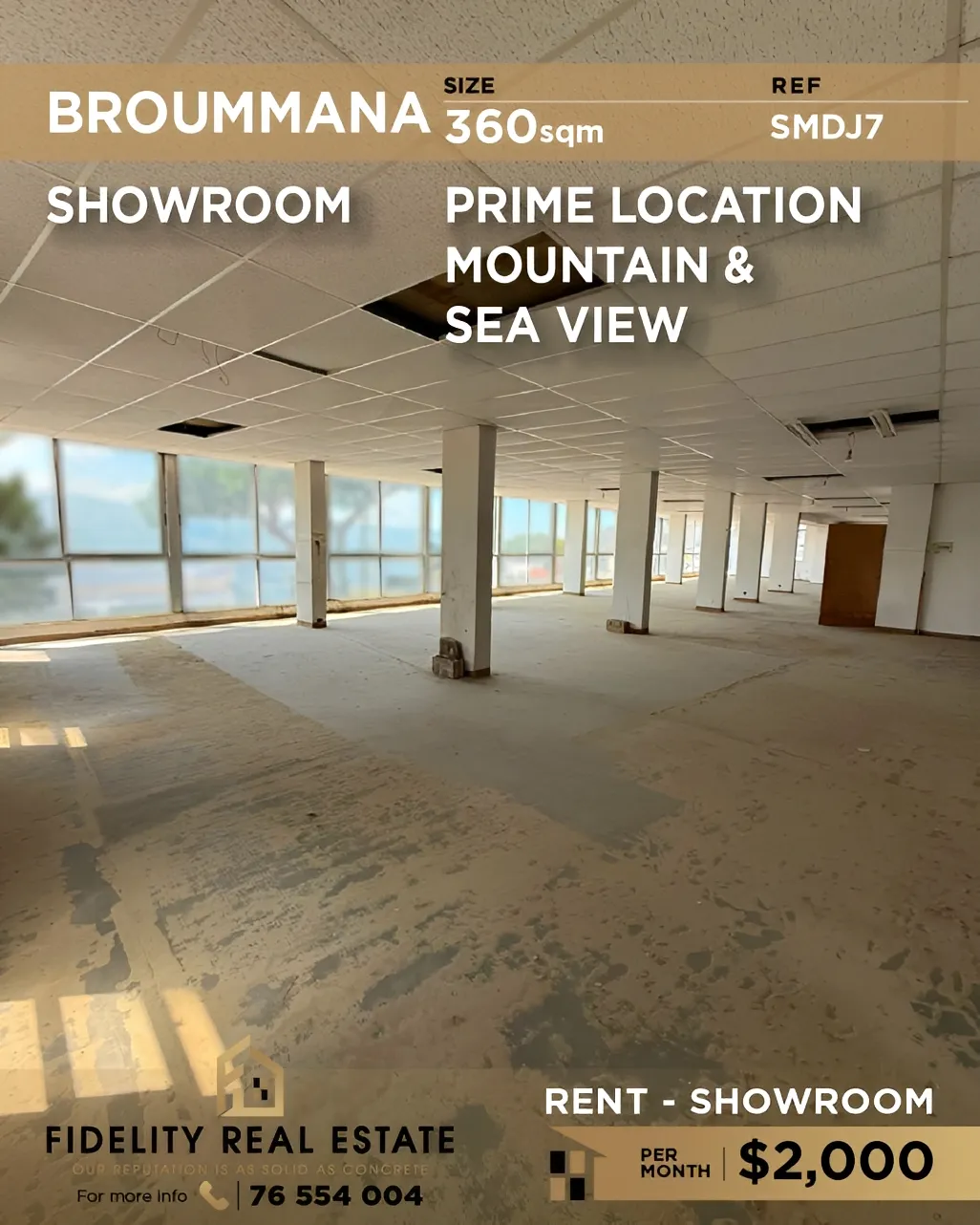 Showroom for rent in Broummana, Lebanon