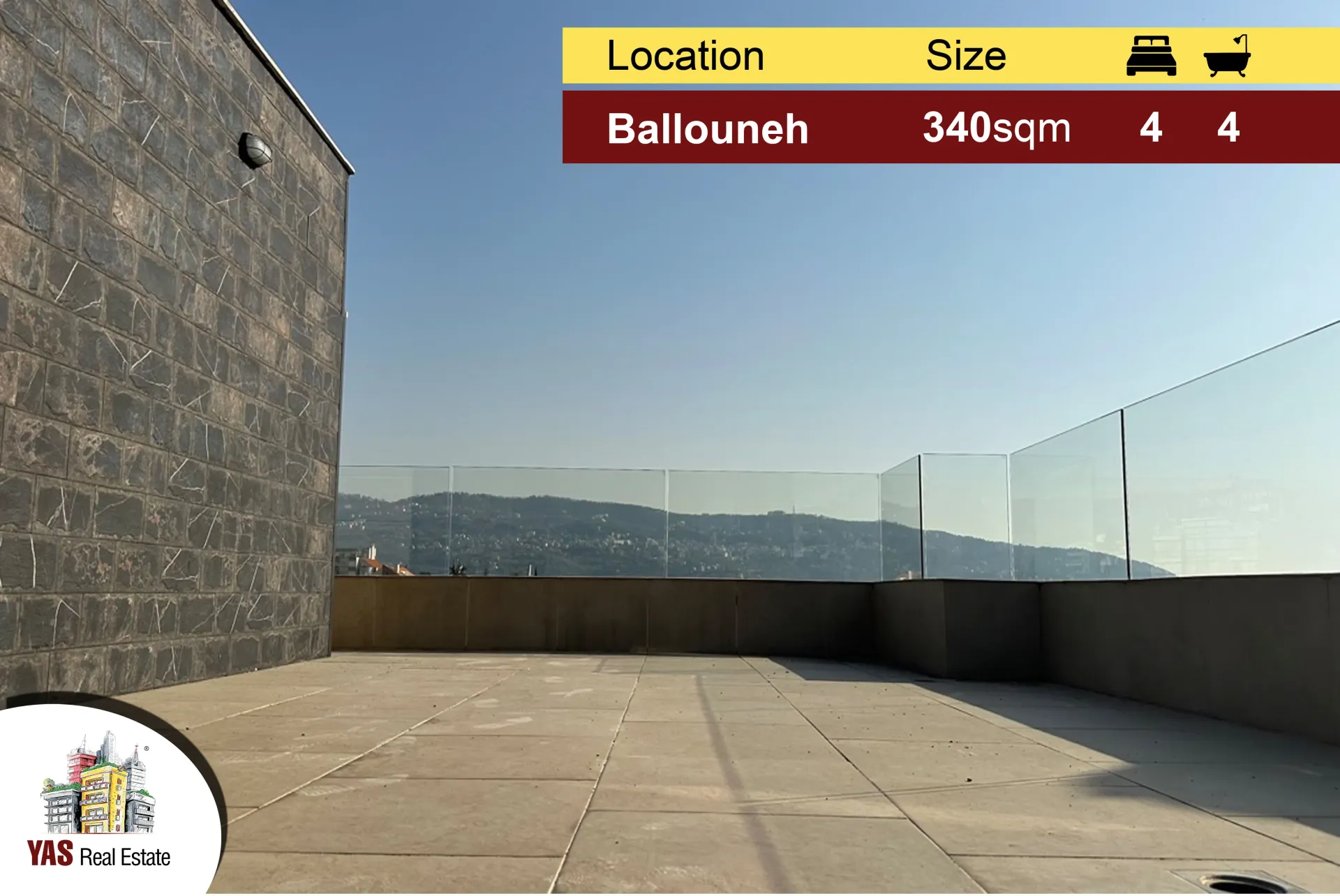 Apartment for Sale in Ballouneh - 4 bed, 4 bath