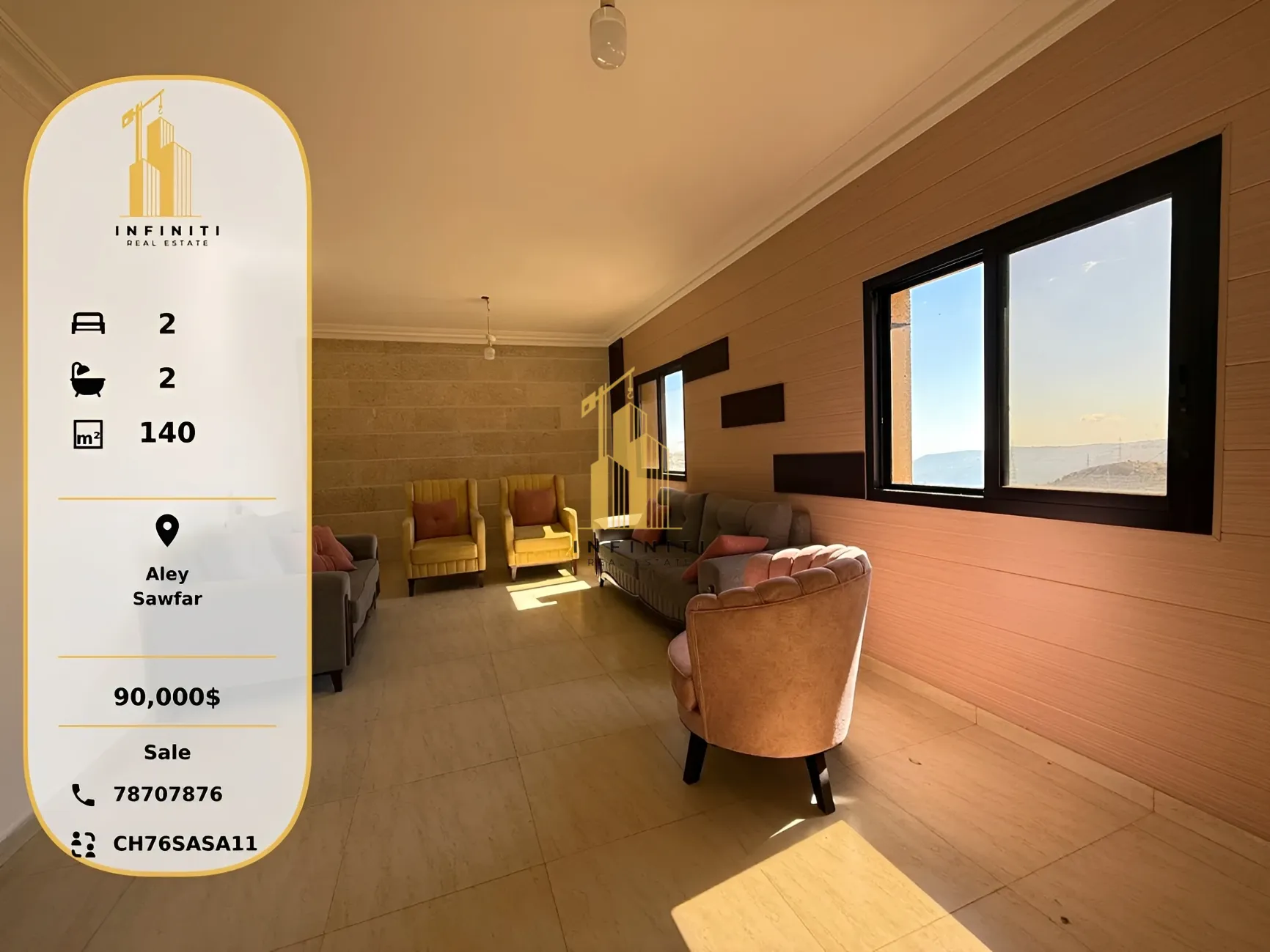 Apartment for sale in Saoufar, Lebanon