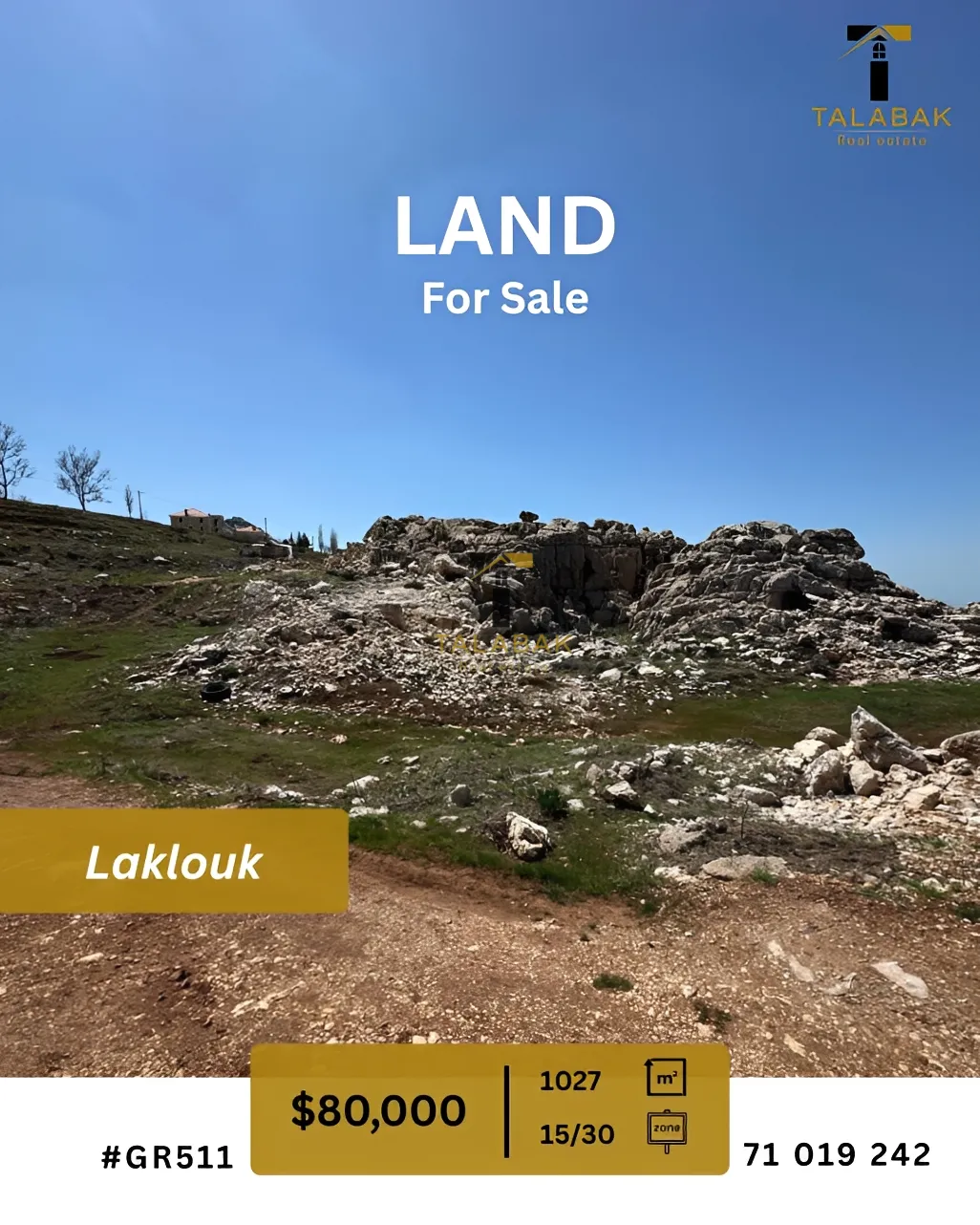 Residential Land for sale in Laqlouq, Lebanon