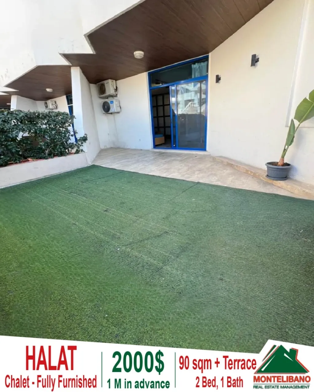 Chalet for rent in Halat, Lebanon - 2 bed, 1 bath