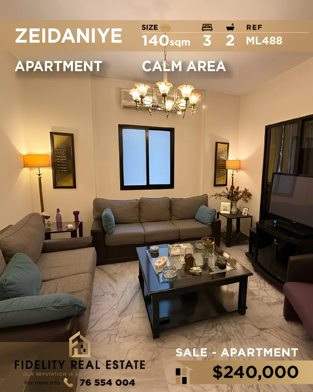 Apartment for Sale in Zeidaniye, Bayrut, Lebanon