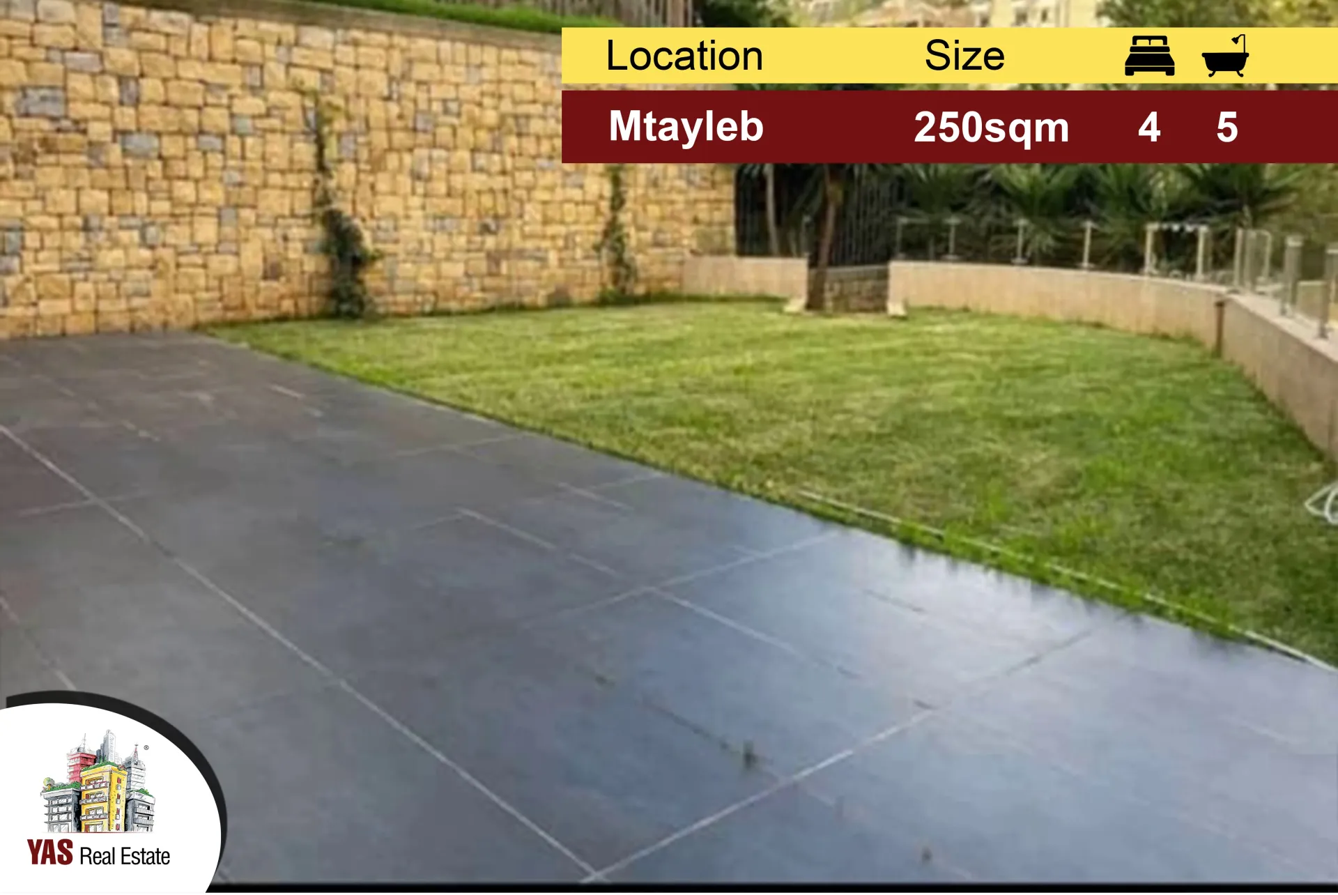 Apartment for Sale in Mtaileb - 4 bed, 5 bath