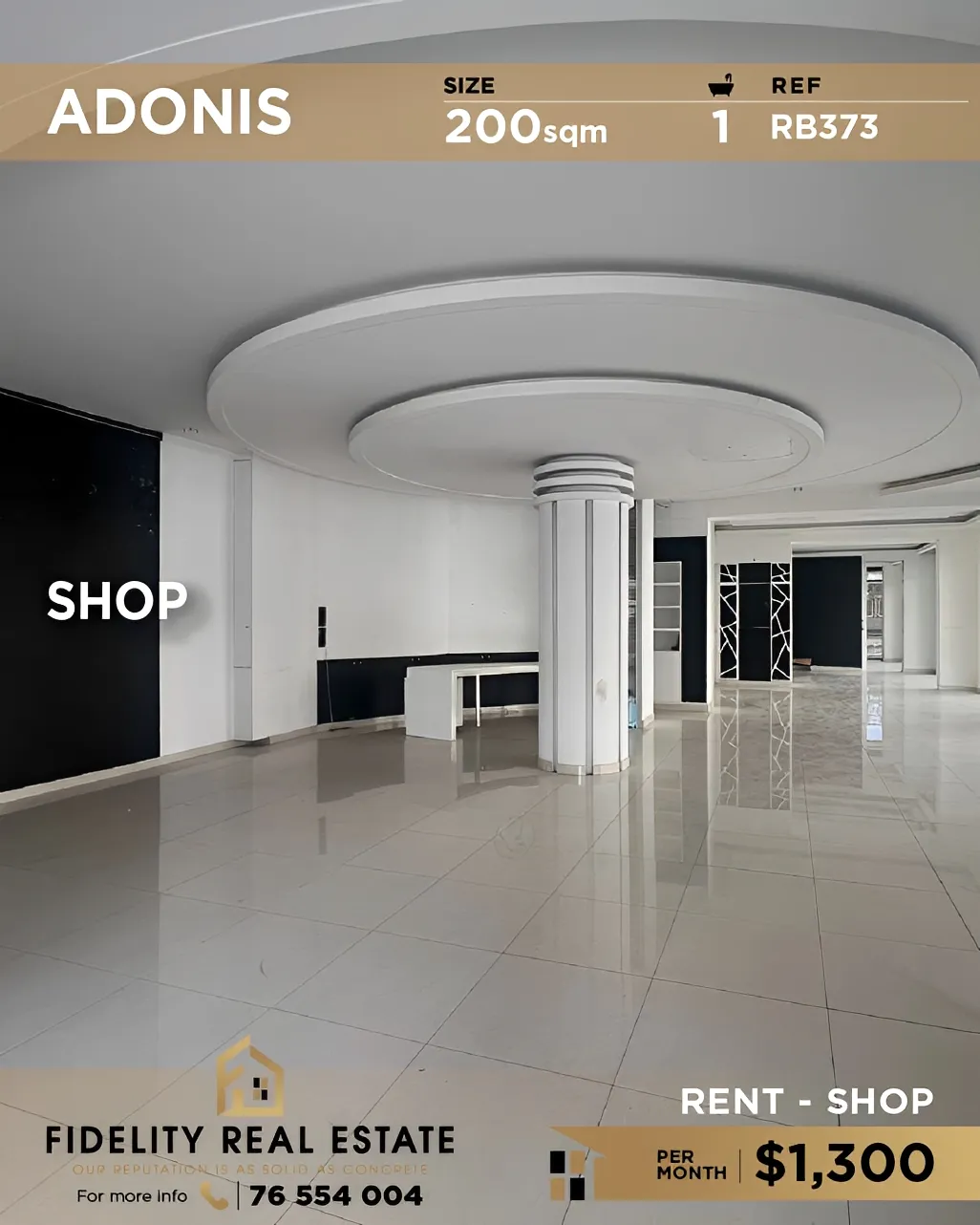 Shop for rent in Adonis, Lebanon