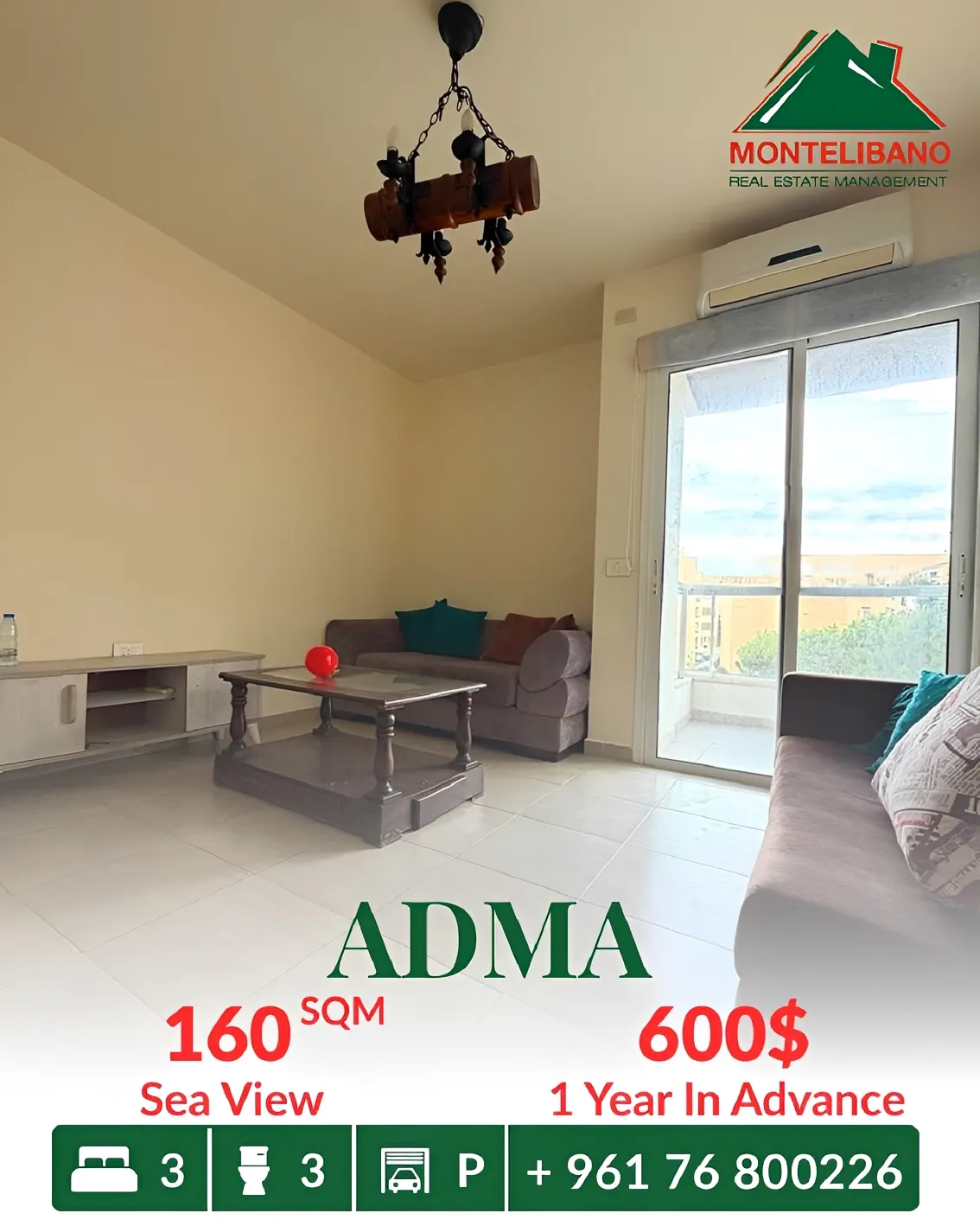 Apartment for rent in Adma w Dafnah