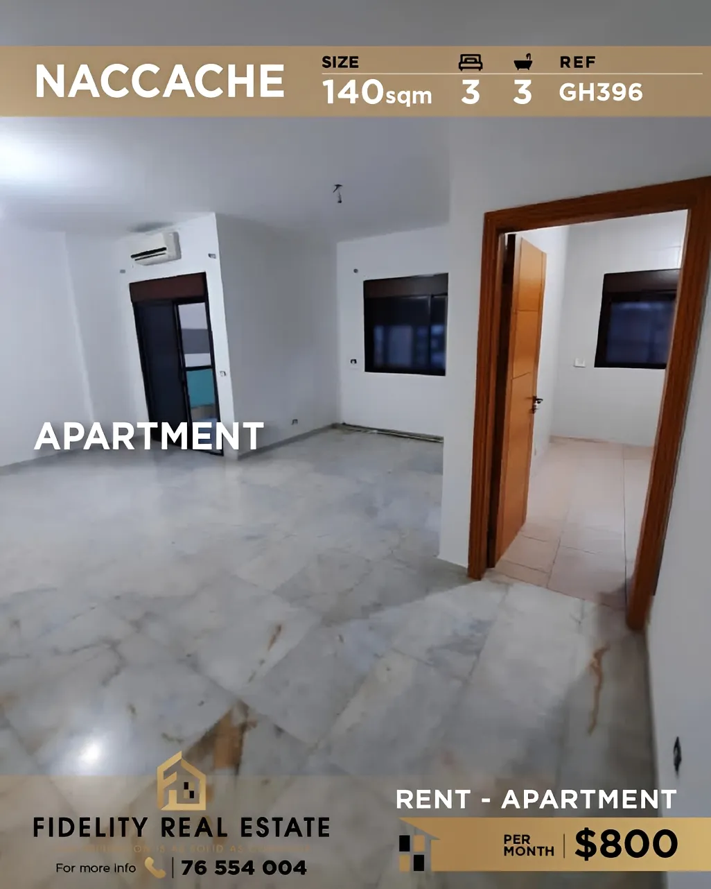 Apartment for rent in Naqqache, Lebanon - 3 bed, 3 bath