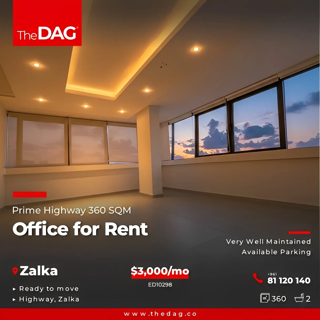 Office for Rent in Zalka Rd, Lebanon