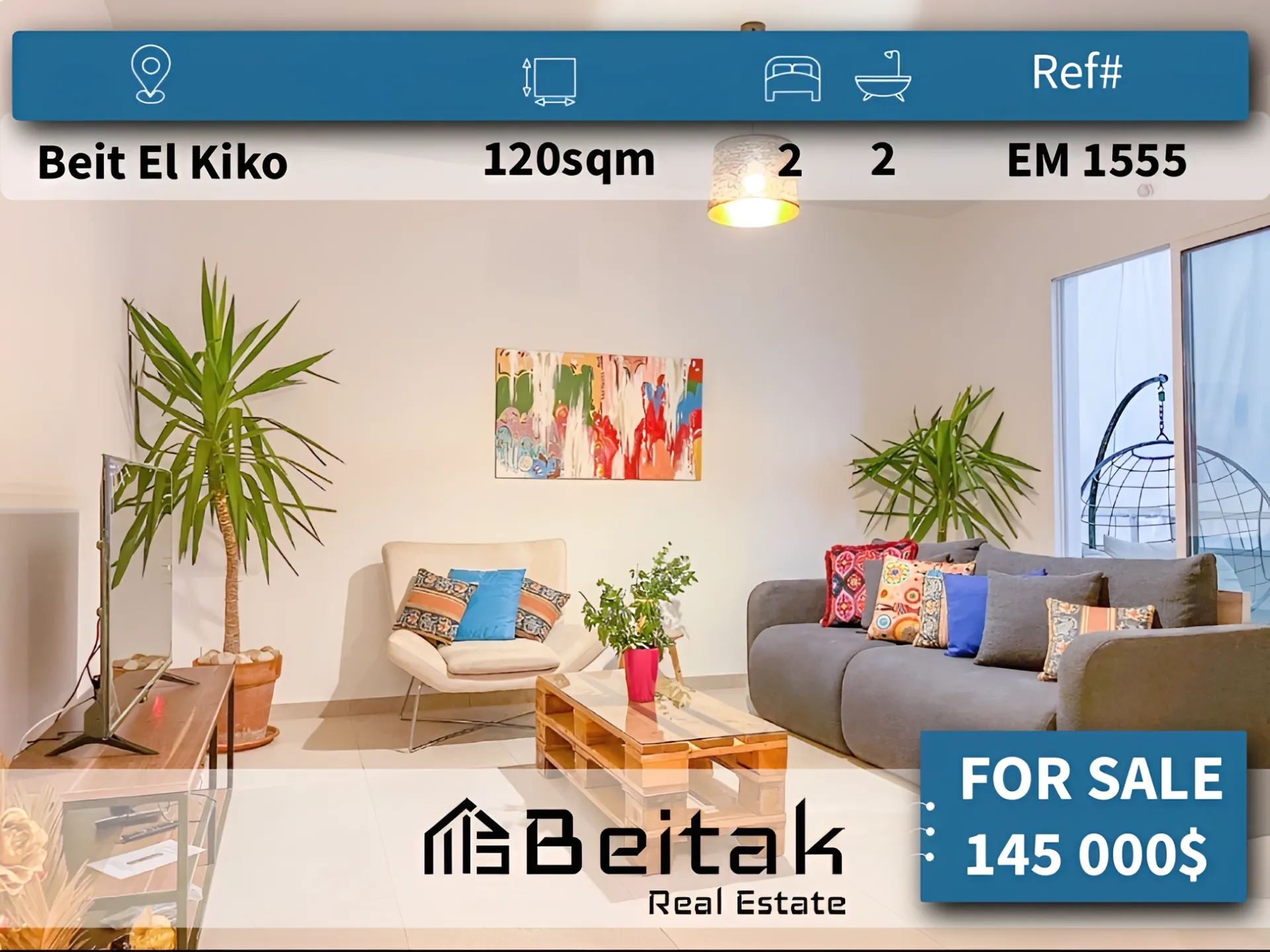 Apartment for sale in Beit El Kiko, Lebanon