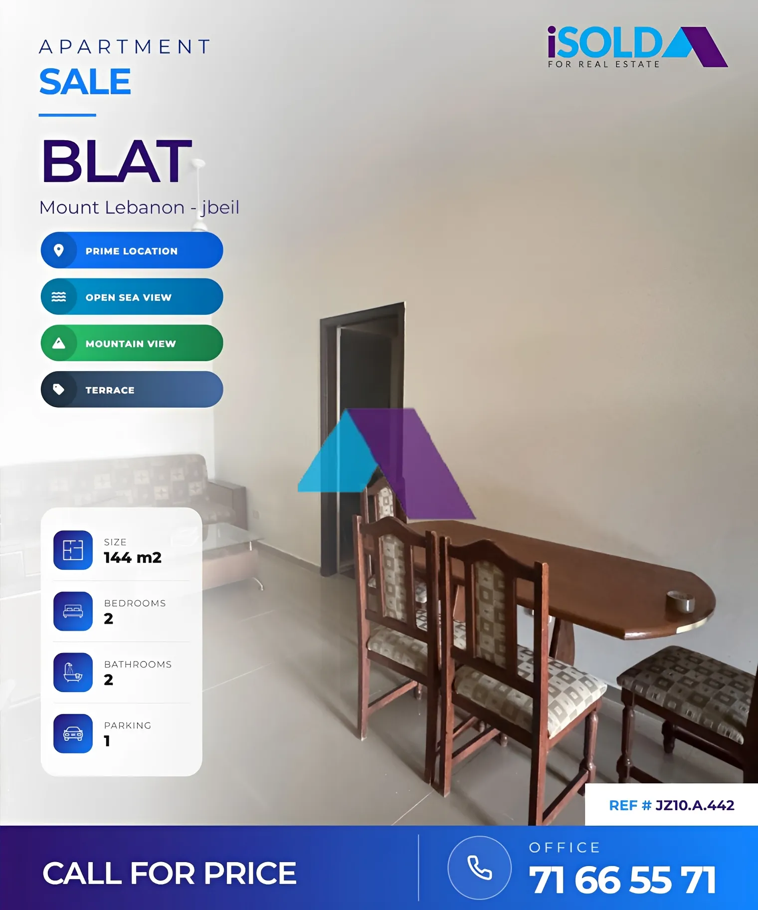 Apartment for sale in Blat