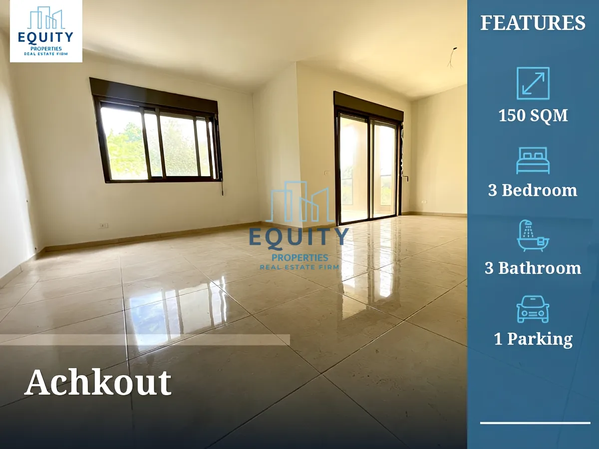 Apartment for sale in Achkout - 3 bed, 3 bath