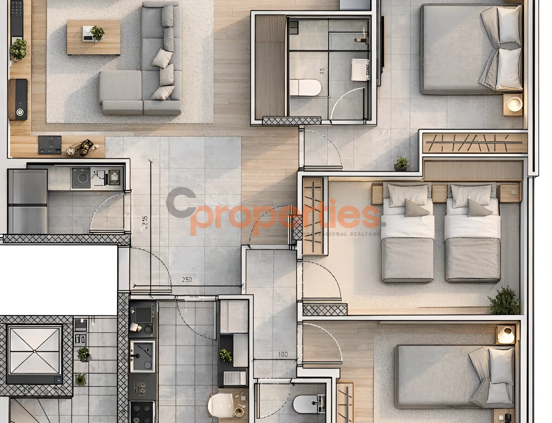 Apartment for Sale in Mar Roukoz - 3 bed, 4 bath