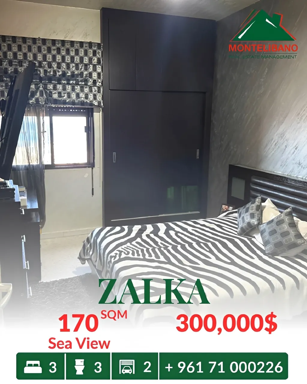 Apartment for sale in Zalqa, Lebanon