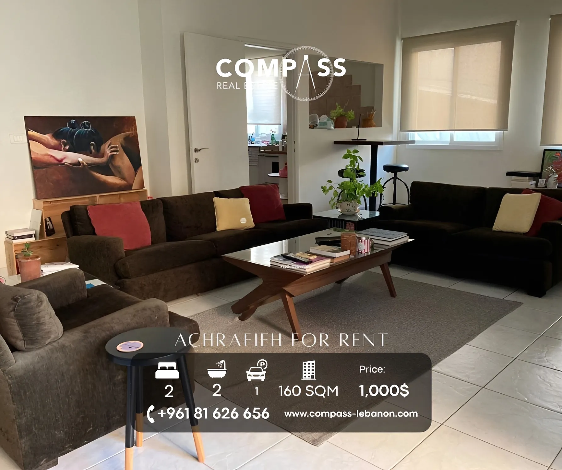 Apartment for rent in Achrafieh