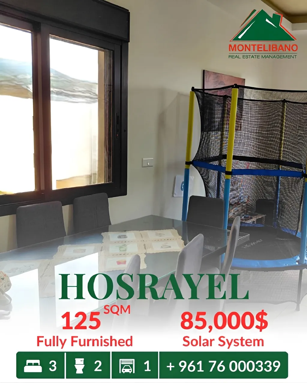 Apartment for sale in Hosrayel, Lebanon