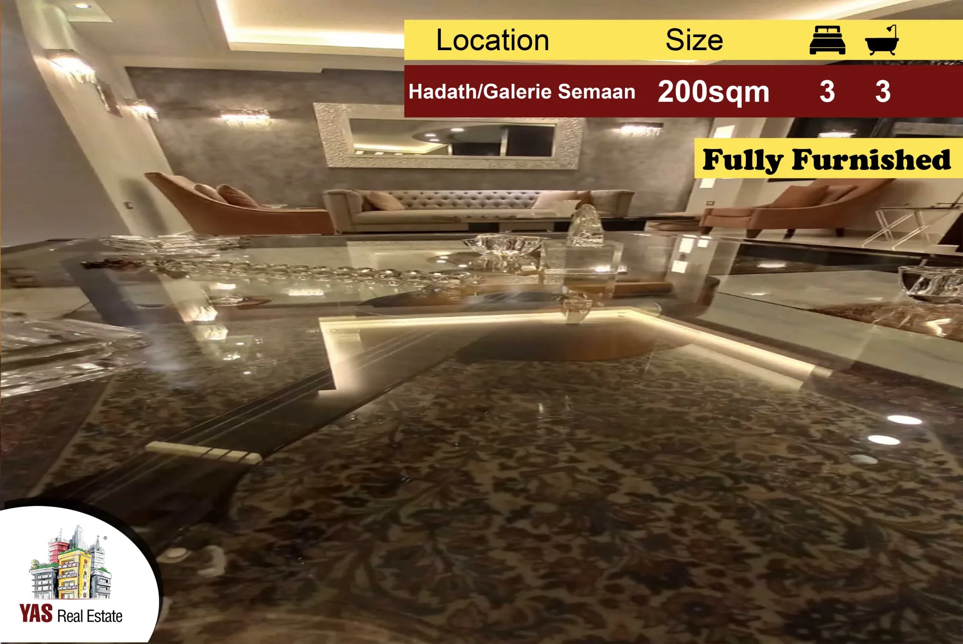 Apartment for Sale in Hadath - 3 bed, 3 bath