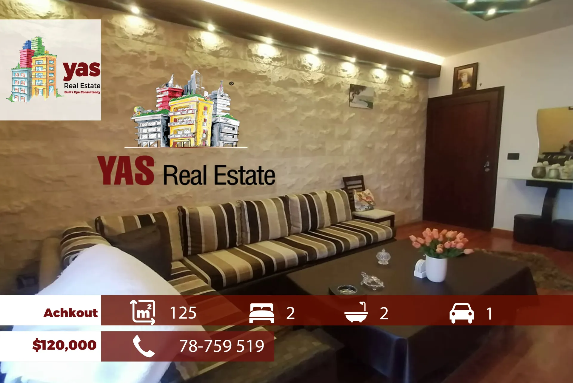 Apartment for Sale in Ashqout - 2 bed, 2 bath
