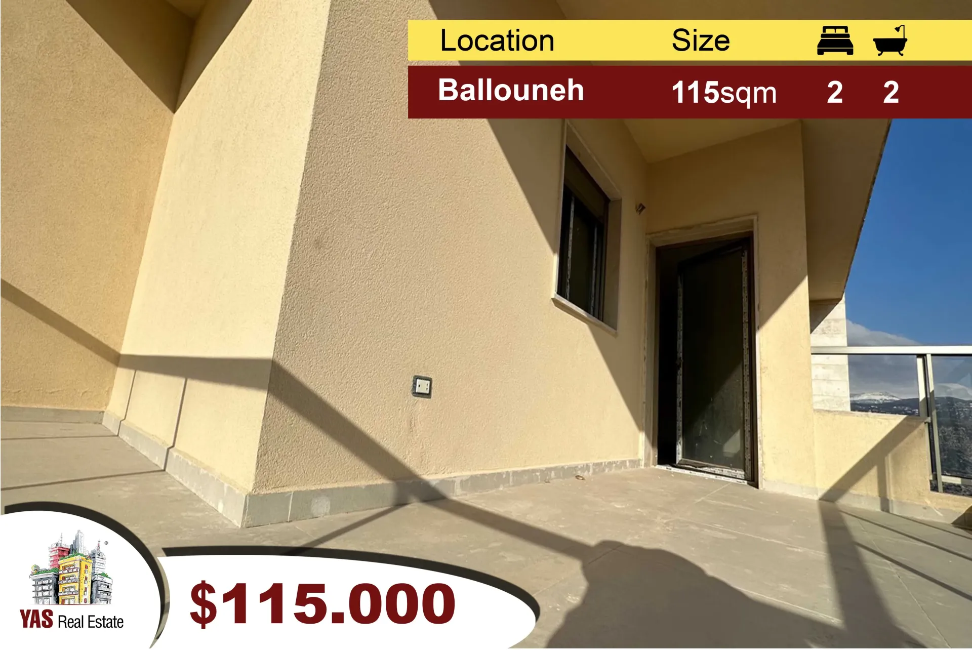 Apartment for Sale in Ballouneh
