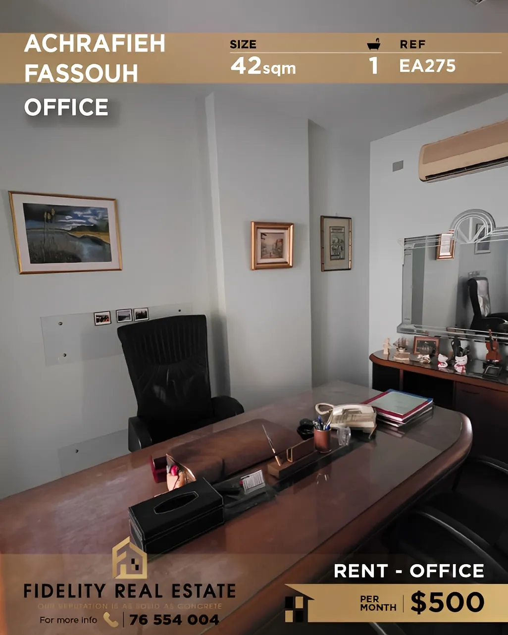Office for rent in Achrafieh, Beirut, Lebanon