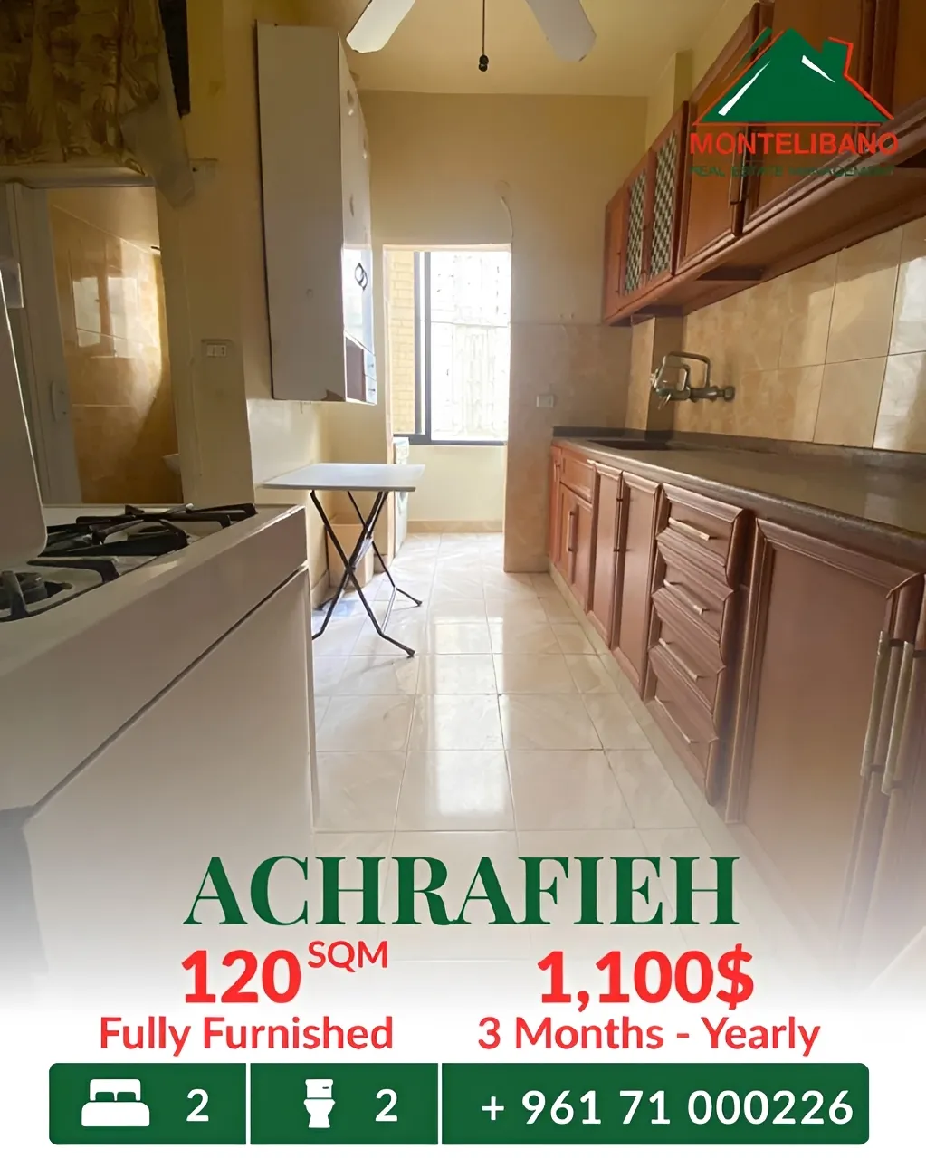Apartment for rent in Achrafieh