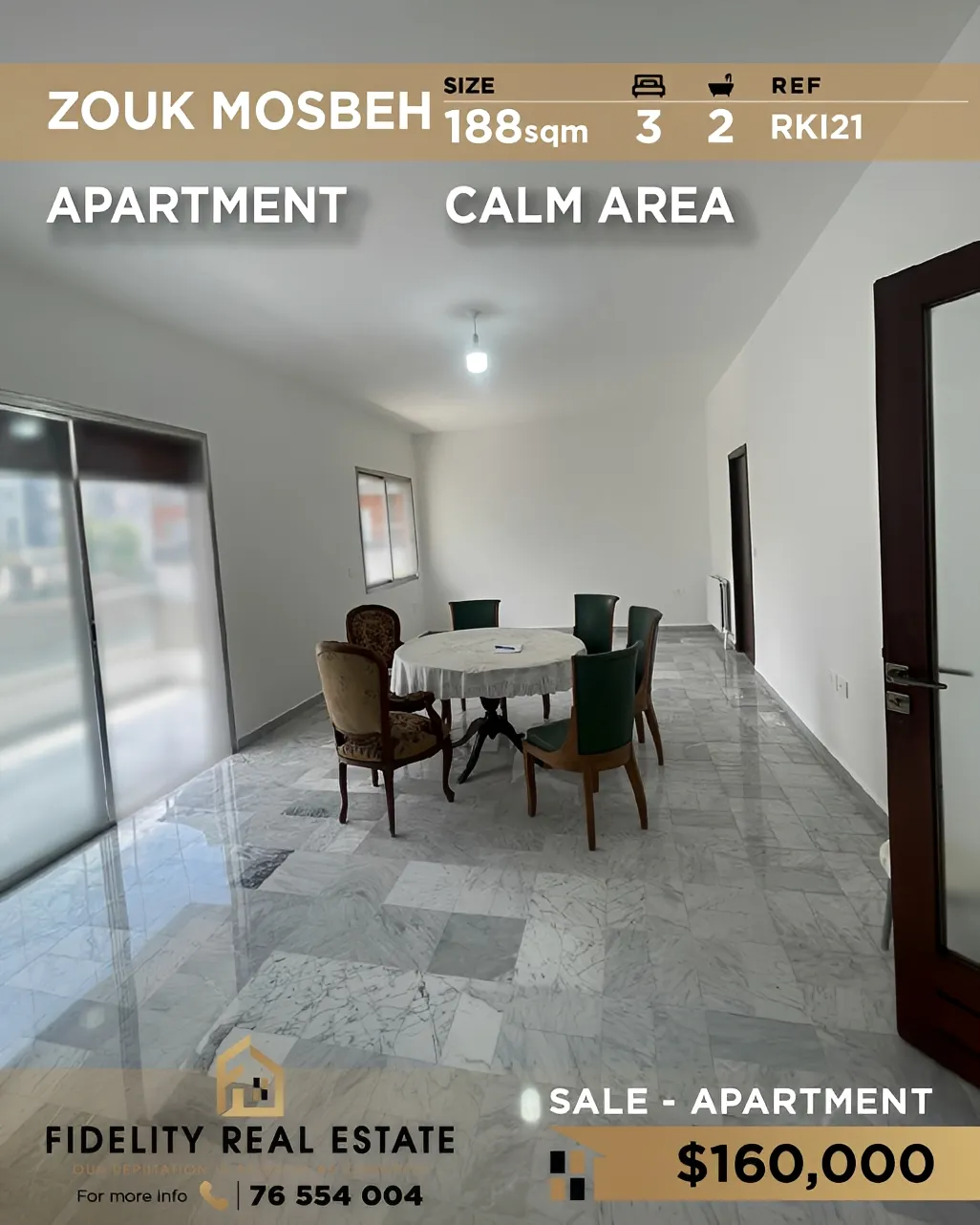 Apartment for sale in Zouk Mosbeh, Lebanon