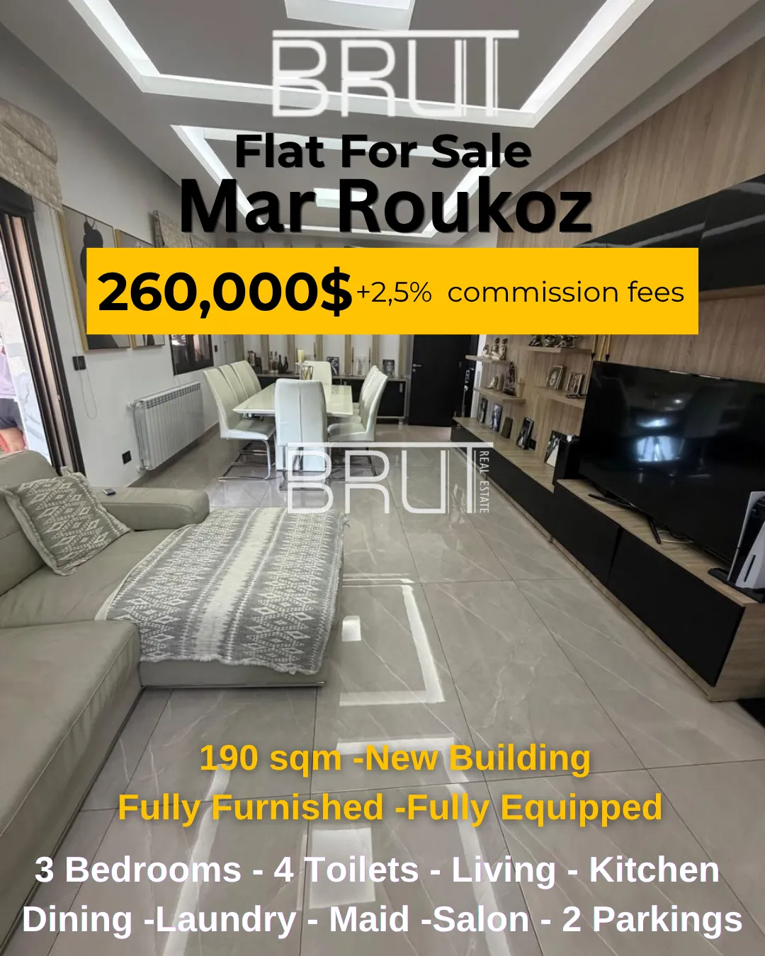 Apartment for sale in Mar roukouz, lebanon