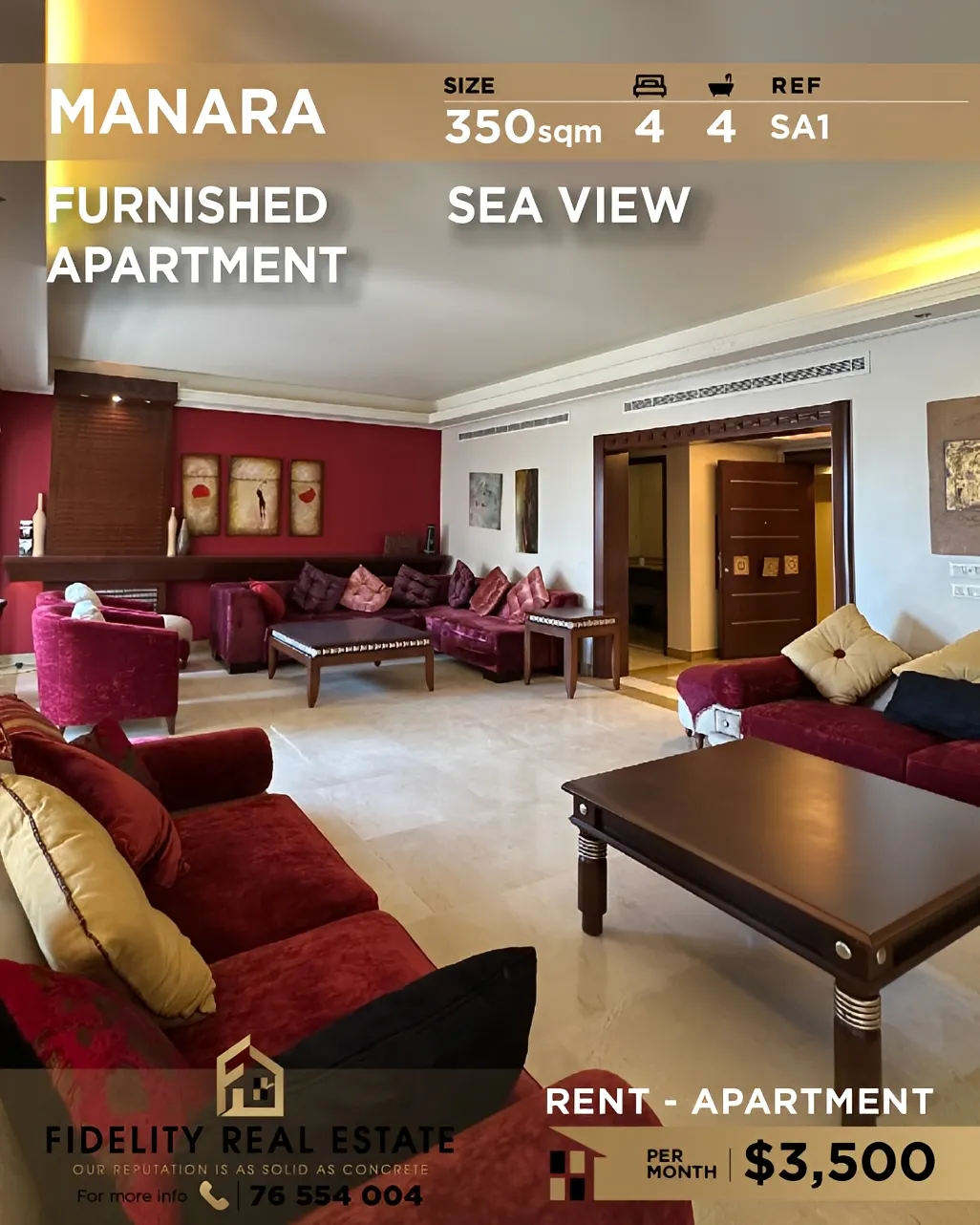 Apartment for rent in Manara