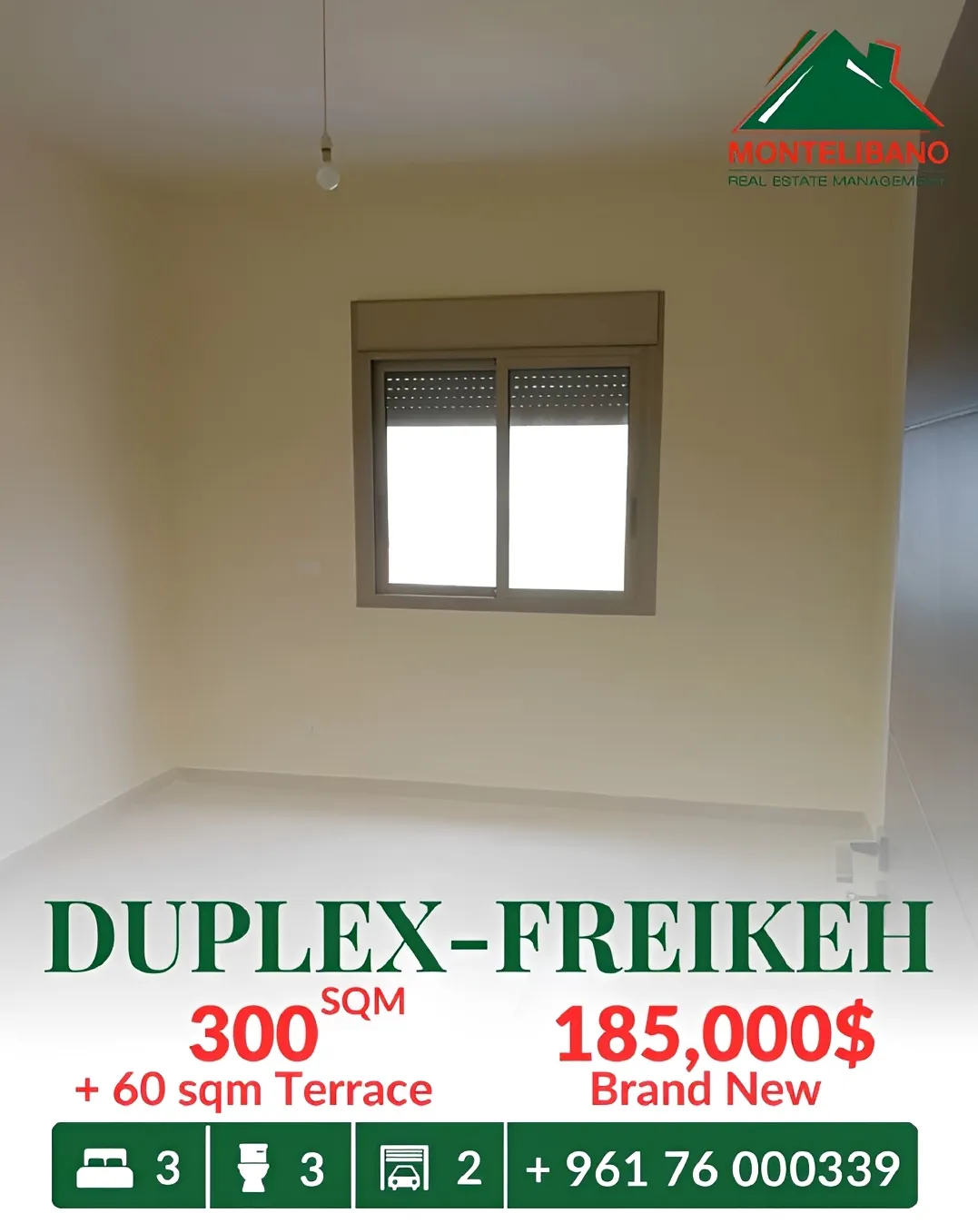 Duplex for sale in Fraikeh, Lebanon