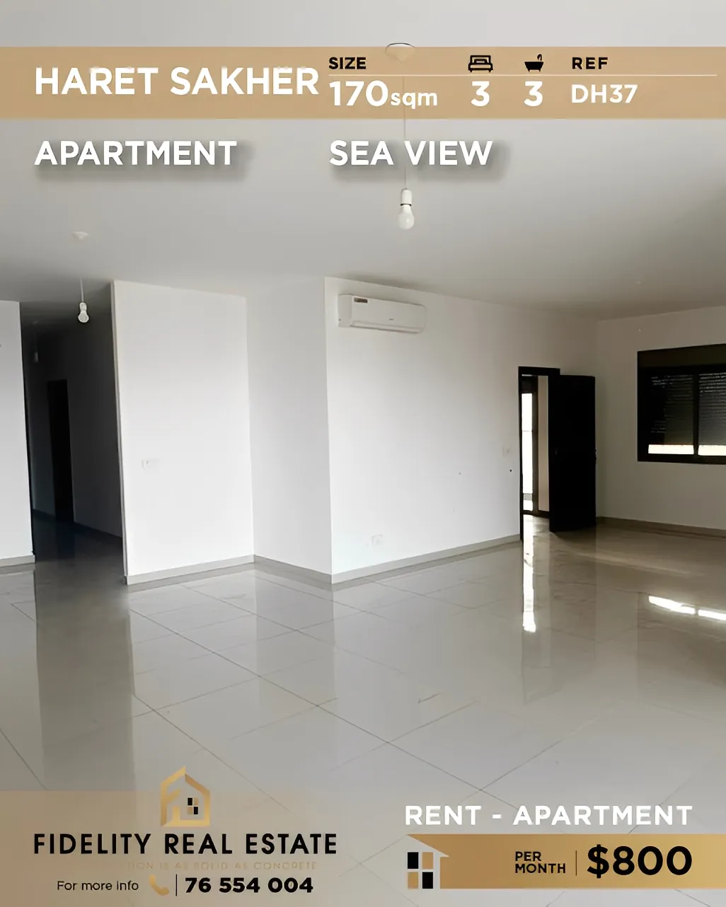 Apartment for Rent in Haret Sakher, Lebanon - 3 bed, 3 bath