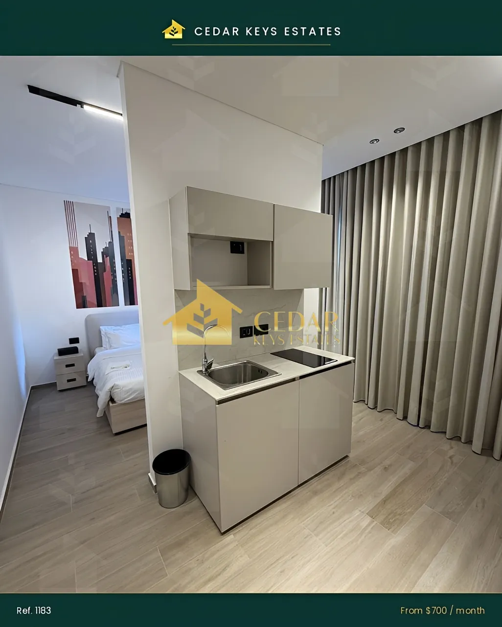 Studio for rent in Hamra, Beirut, Lebanon