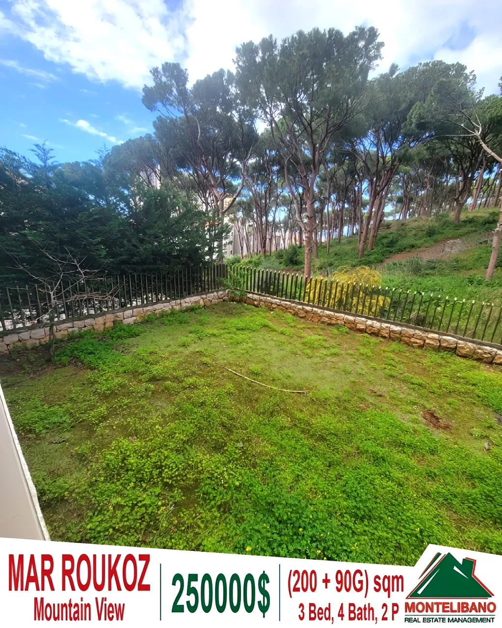 Apartment for sale in Mar Roukouz, Lebanon - 3 bed, 4 bath