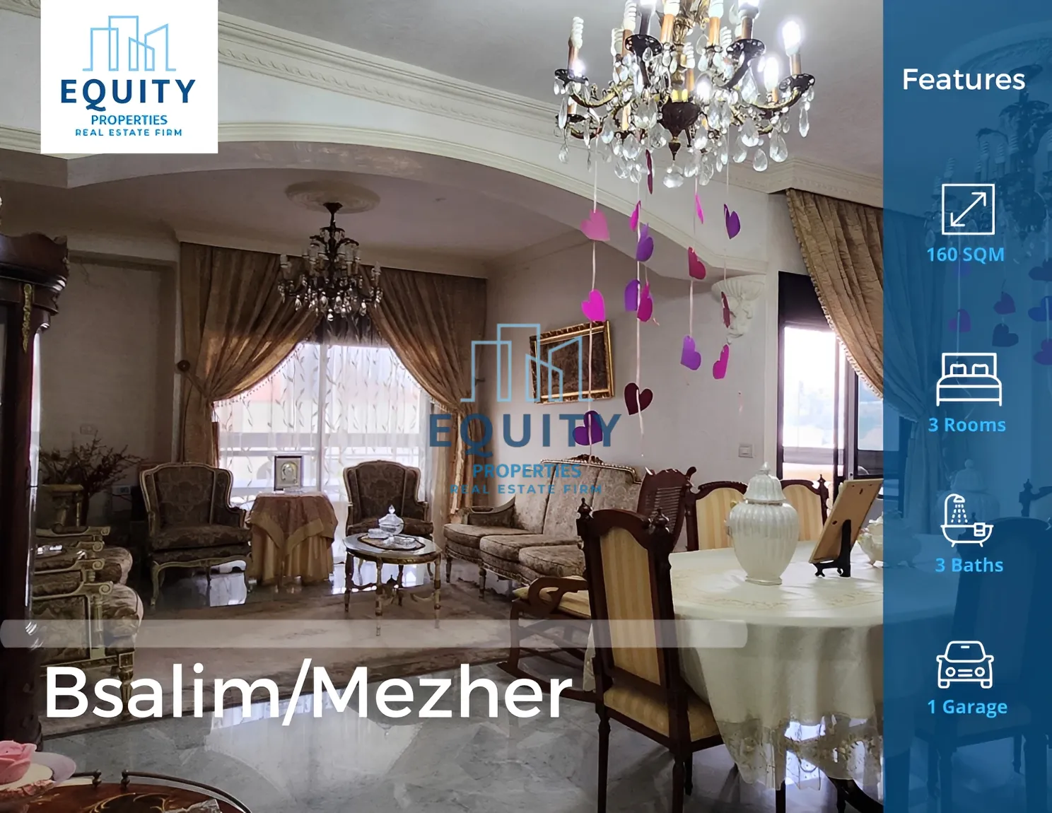 Apartment for sale in Bsalim, Lebanon - 3 bed, 3 bath
