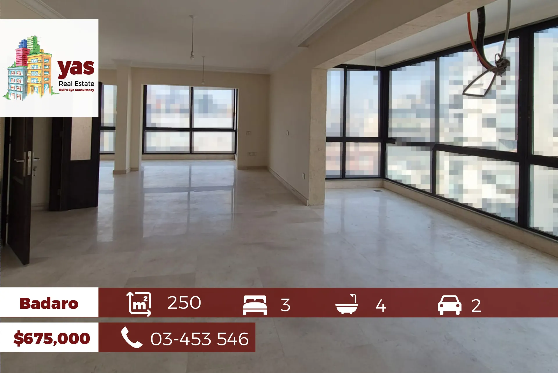 Apartment for Sale in Badaro - 3 bed, 4 bath