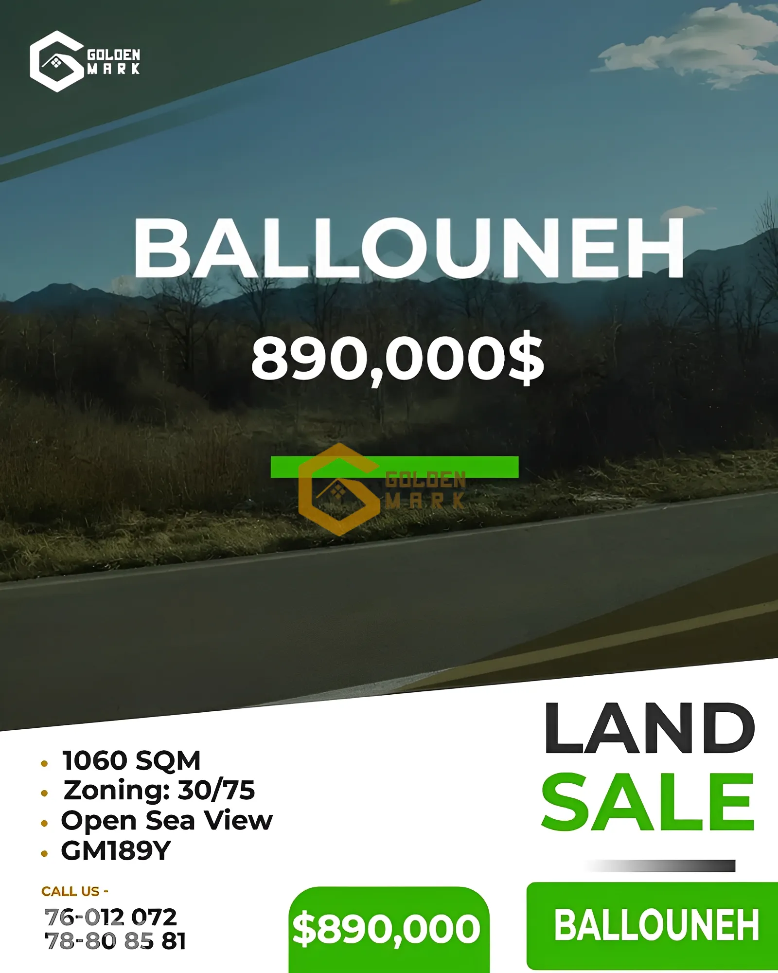 Land for Sale in Ballouneh