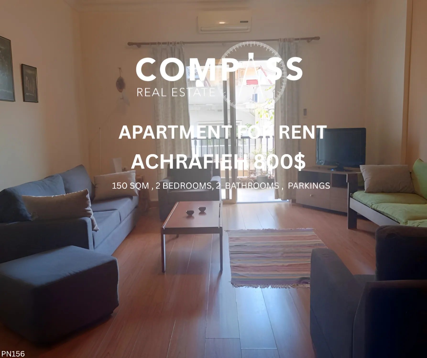 Apartment for Rent in Achrafieh, Beirut, Lebanon - 2 bed, 2 bath