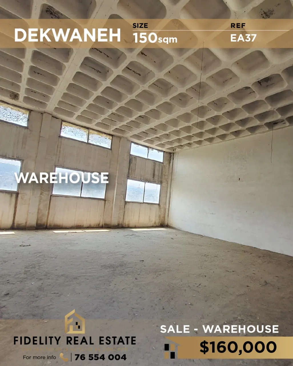 Warehouse for sale in Dekwaneh, Lebanon