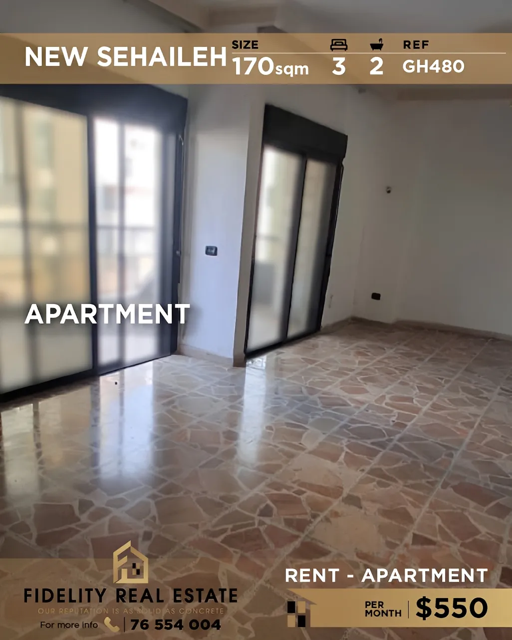 Apartment for rent in Sehayleh, Lebanon - 3 bed, 2 bath