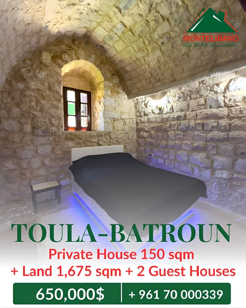 House for sale in Batroun, Lebanon