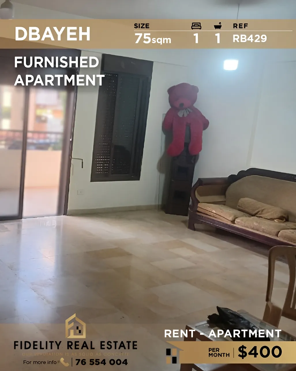 Apartment for rent in Dbayeh, Lebanon