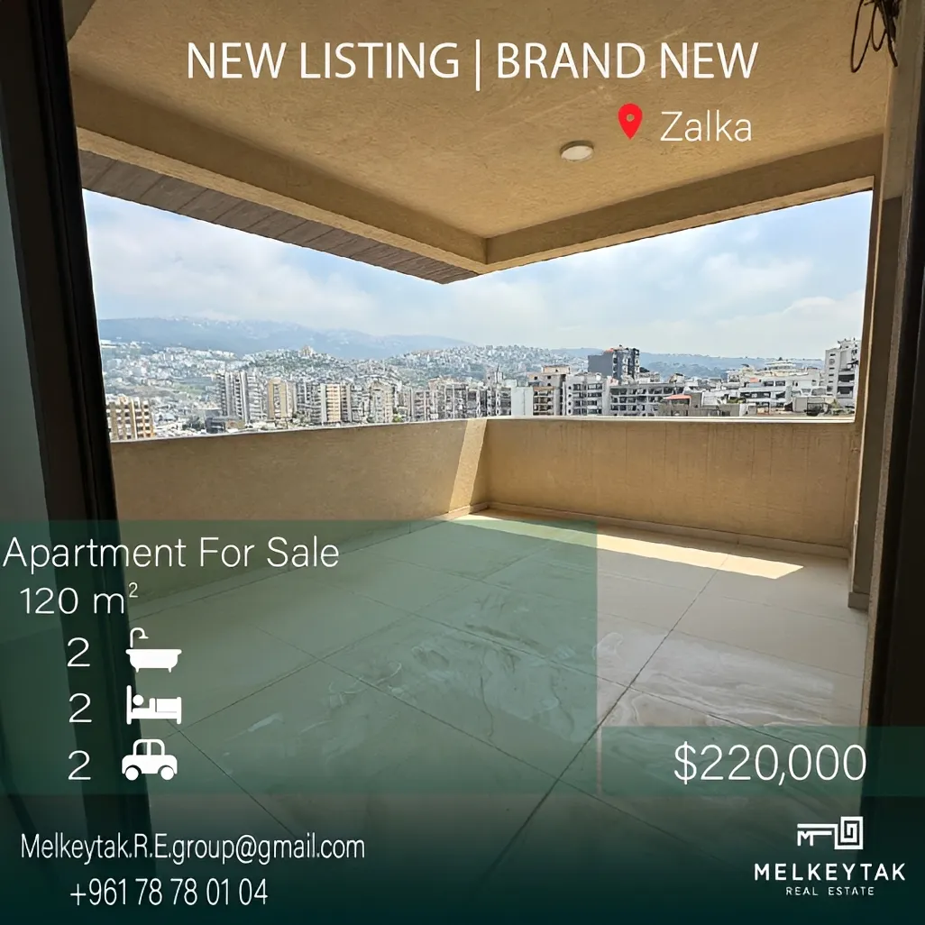 Apartment for sale in Zalqa, Lebanon