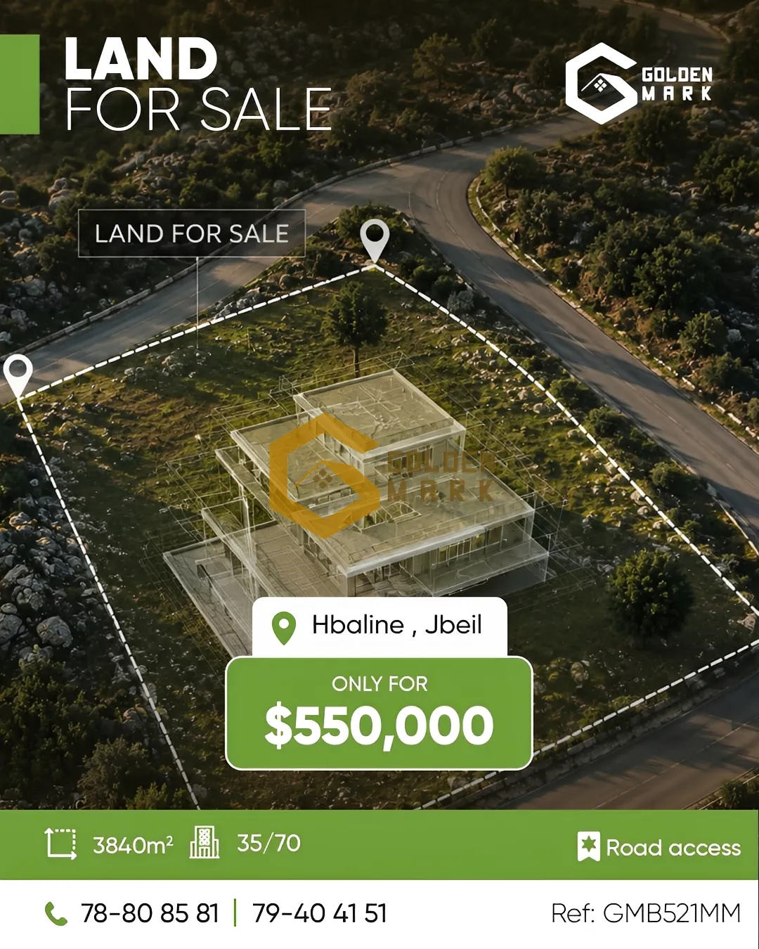 Land for Sale in Hbaline