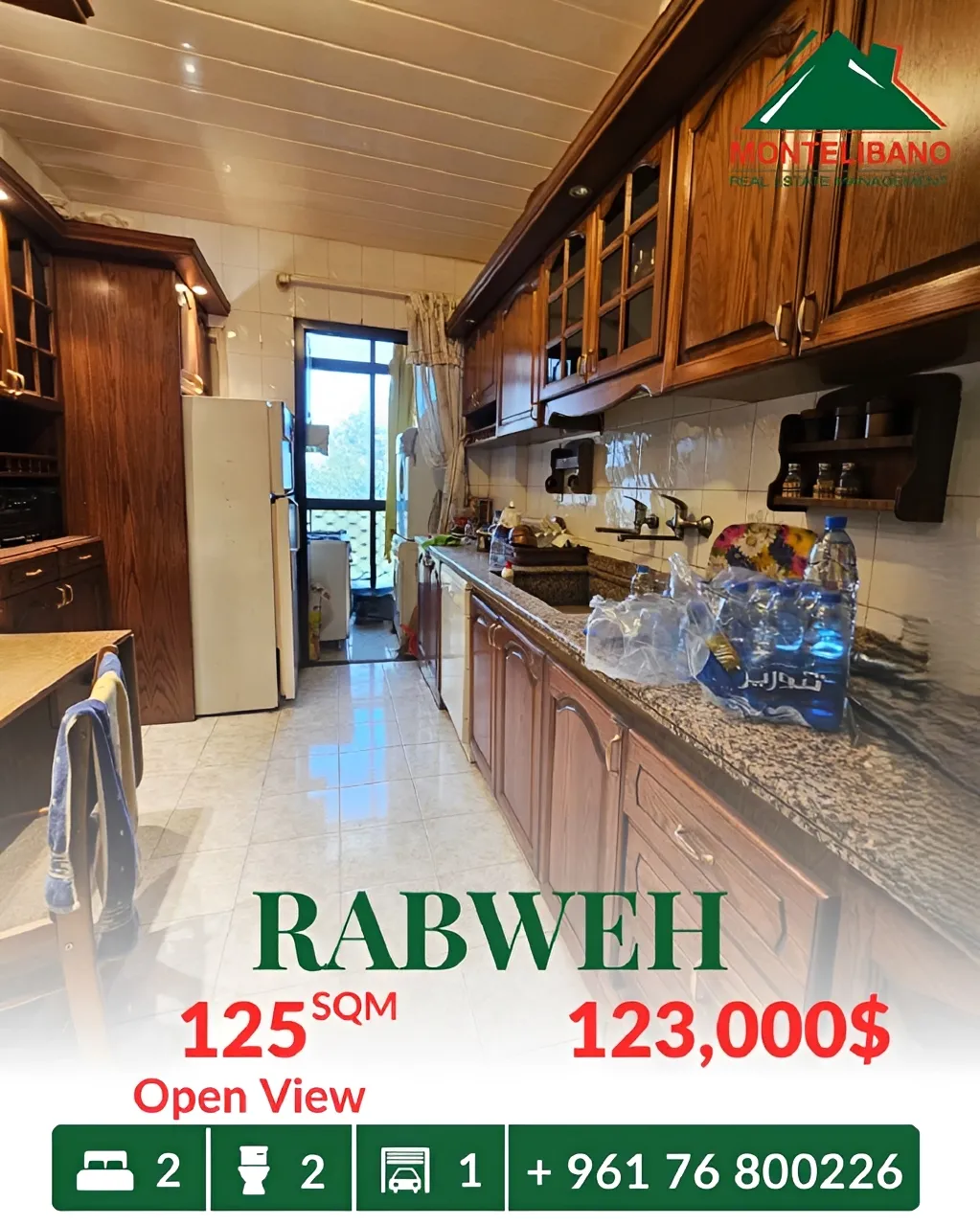 Apartment for sale in Rabweh, Bayrut, Lebanon