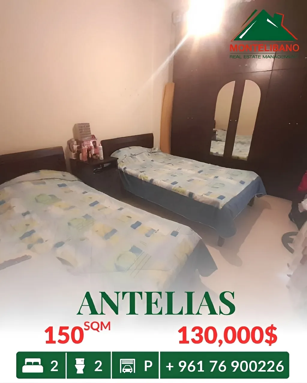 Apartment for sale in Antelias