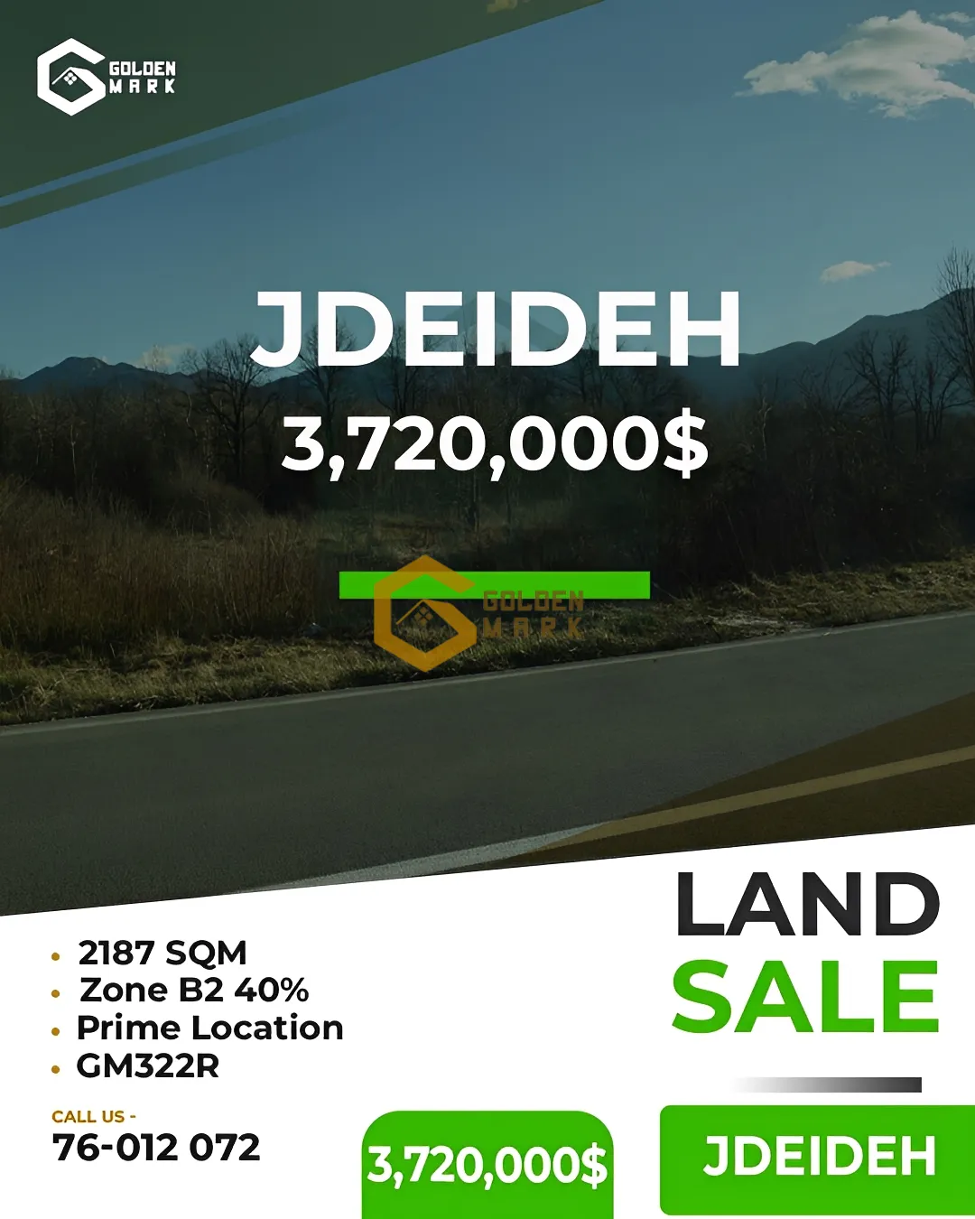 Land for Sale in Jdeideh