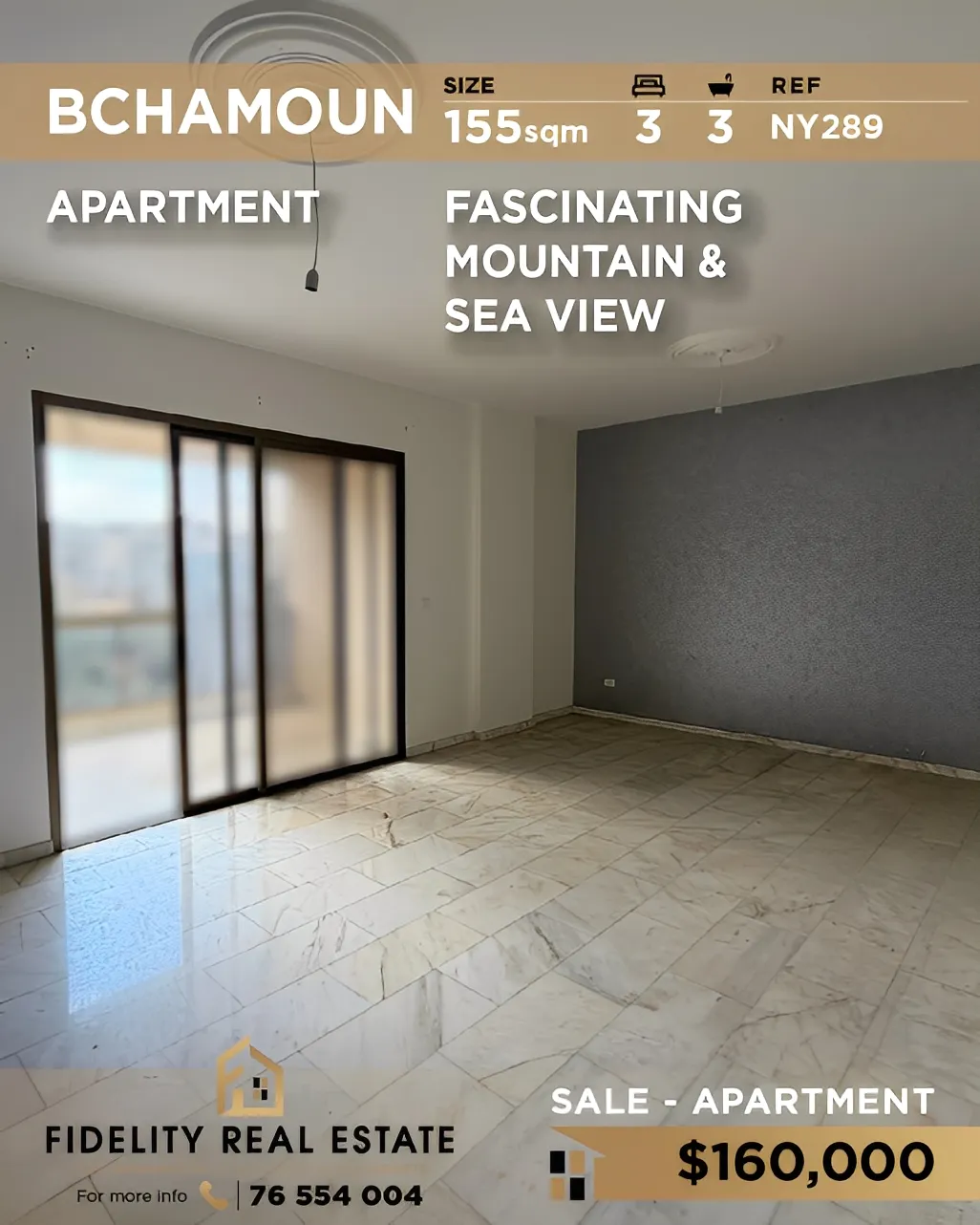 Apartment for Sale in Bchamoun, Lebanon