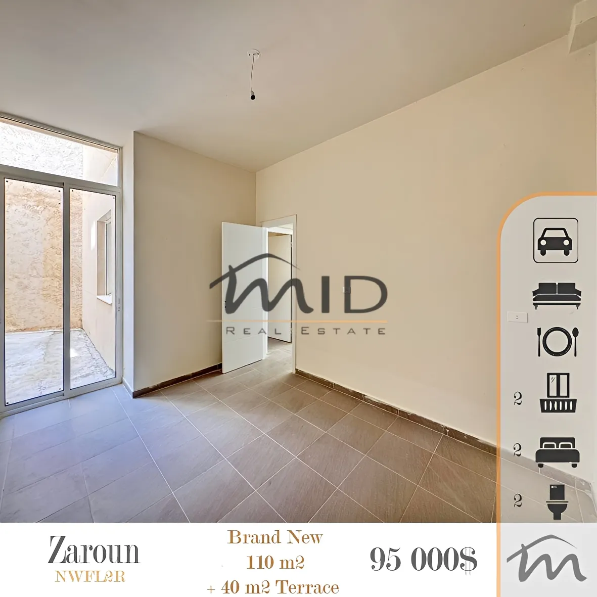 Apartment for sale in Zaraoun, lebanon - 2 bed, 2.0 bath