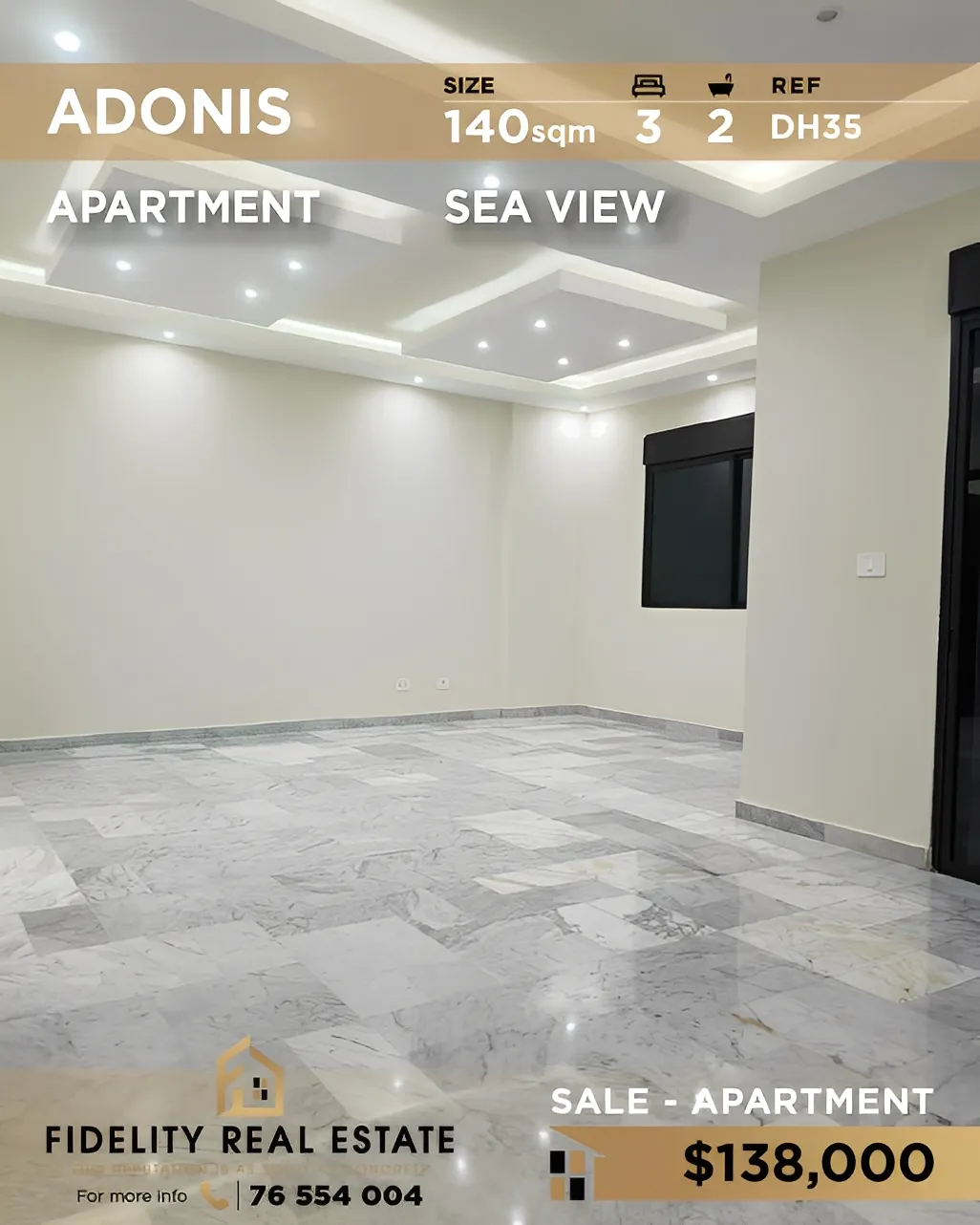 Apartment for Sale in Adonis Kesrouane, Lebanon - 3 bed, 2 bath