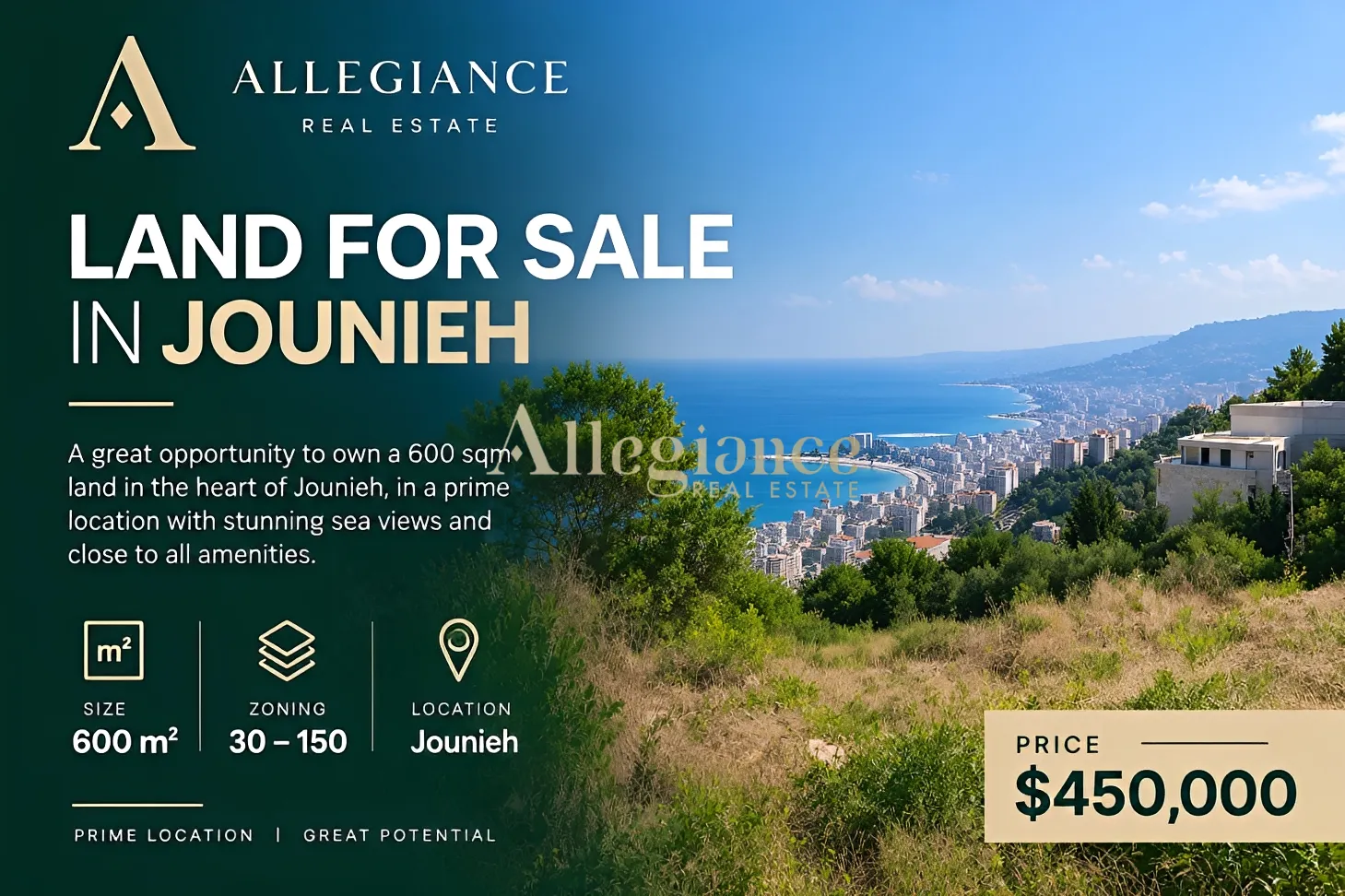 Residential Land for sale in Jounieh
